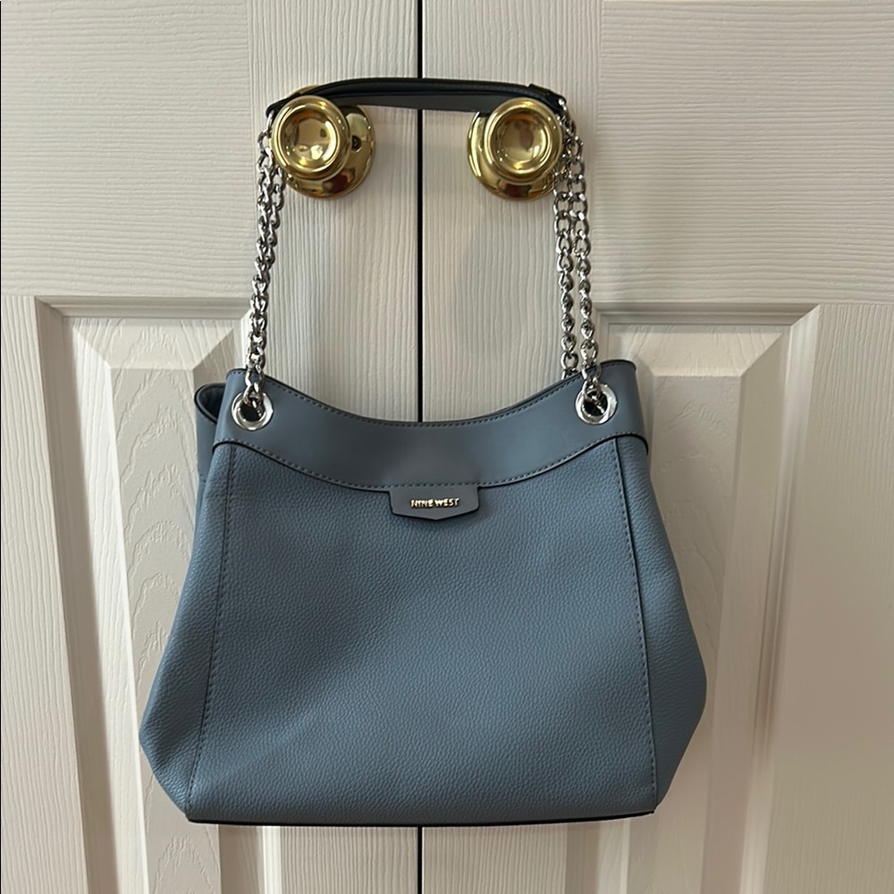 Nine West Blue Chain Strap Women's Bag